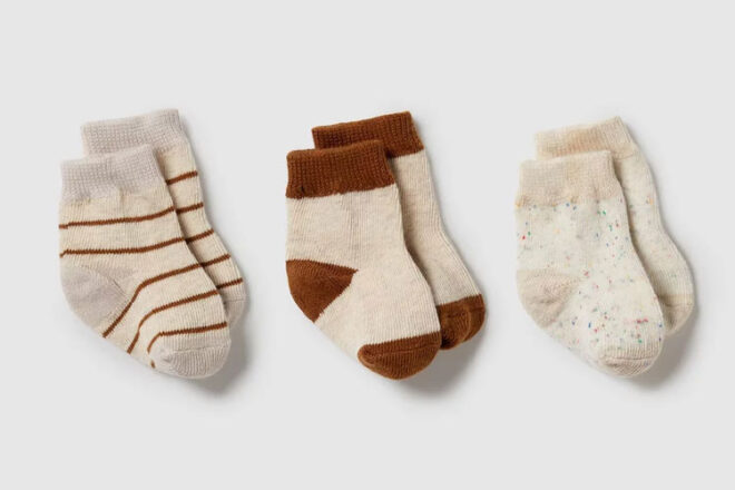 Wilson & Frenchy Baby Organic 3 Pack Socks