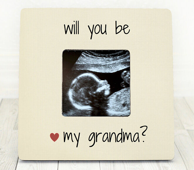 use baby ultrasound scan photo as gift