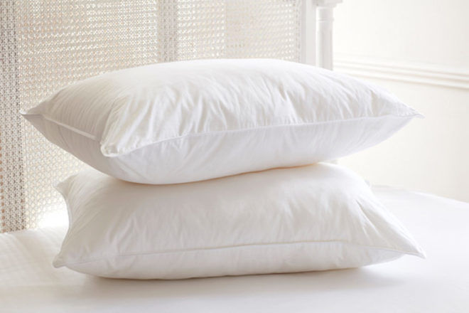 Luxury feather down pillow
