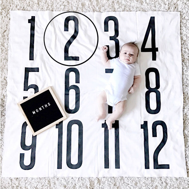 Baby Growth Chart Blanket