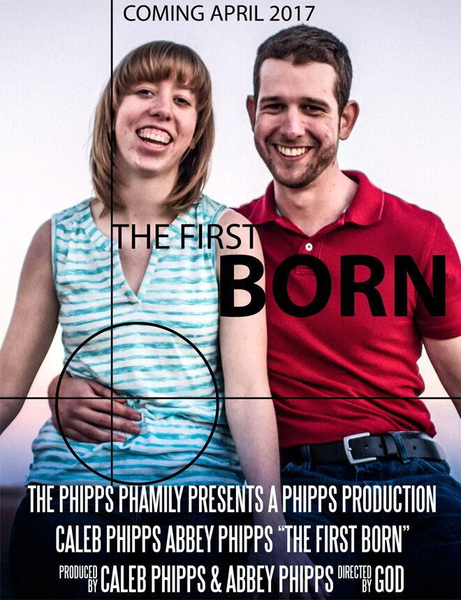 The First Born pregnancy announcement movie poster