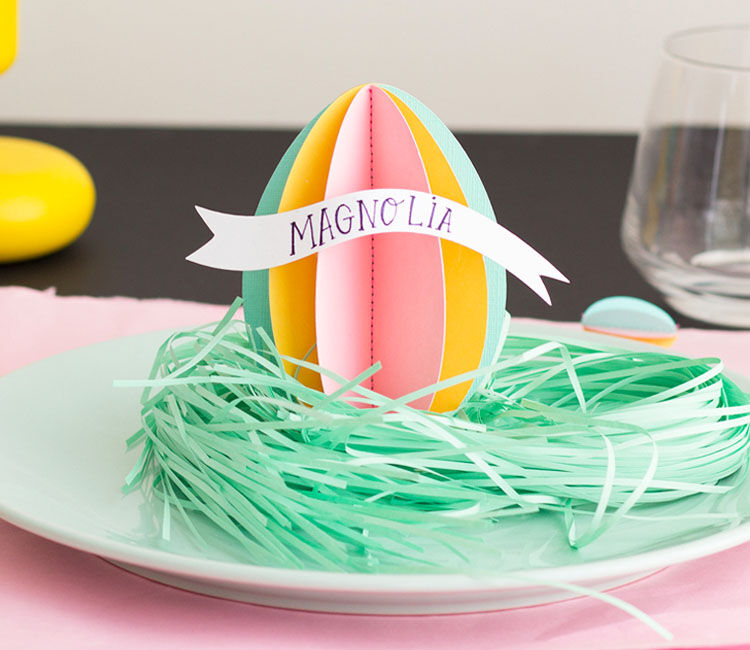3D Easter egg name tags