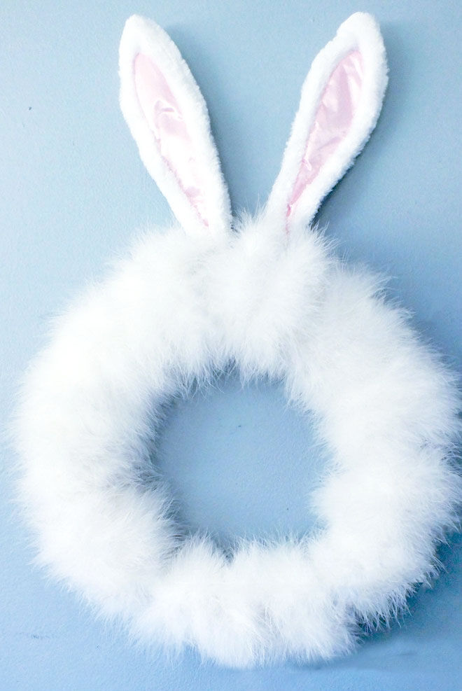 Bunny wreath Easter