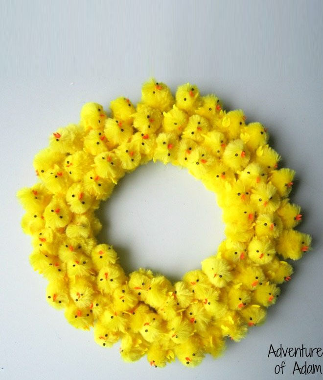 Chick Easter wreath