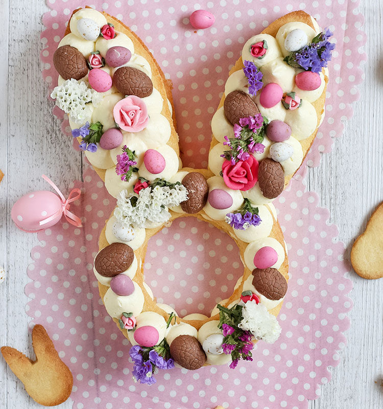 Easter bunny cream tart