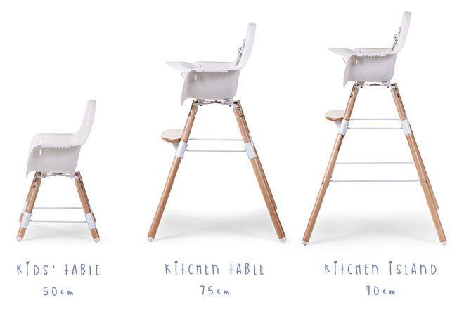 Childhome Evolu Newborn High Chair Seat Natural / White – Scandiborn