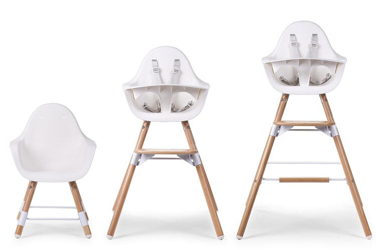 Childhome Evolu Newborn High Chair Seat Natural / White – Scandiborn