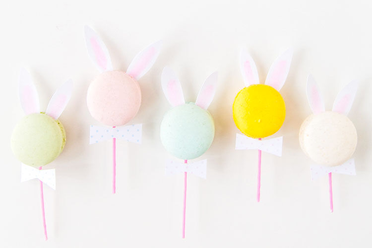 bunny ear macarons