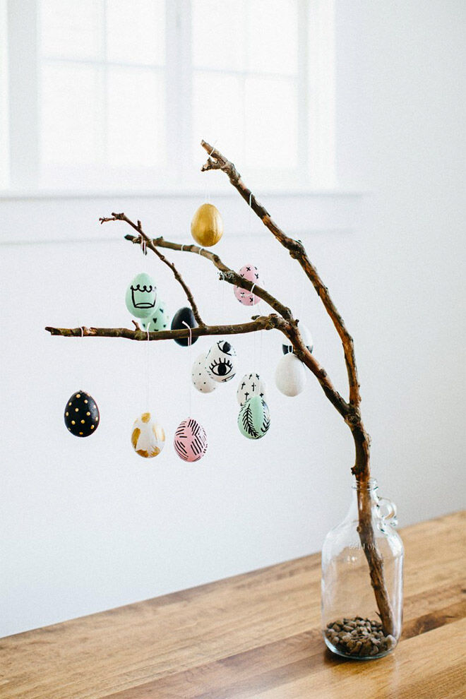 Easter Egg Decorating: Easter egg tree