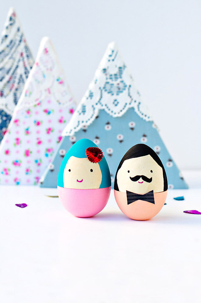 Easter Egg Decorating: Mr and Mrs Egg Easter 