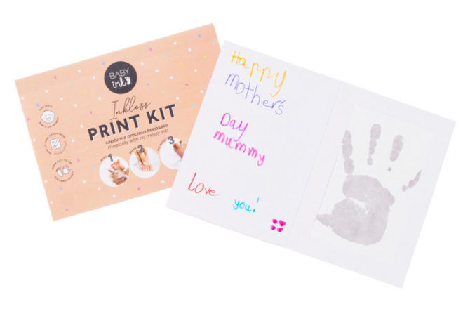 BabyInk kit Mother's Day card