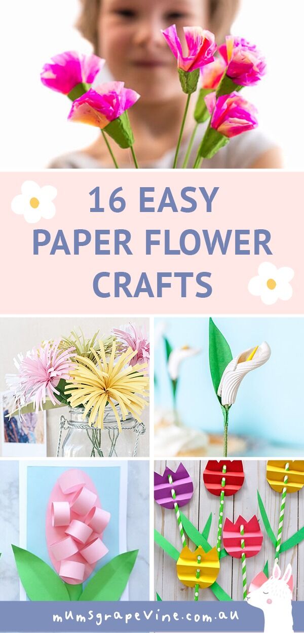 Mother's Day Crafts: Paper Flower Crafts