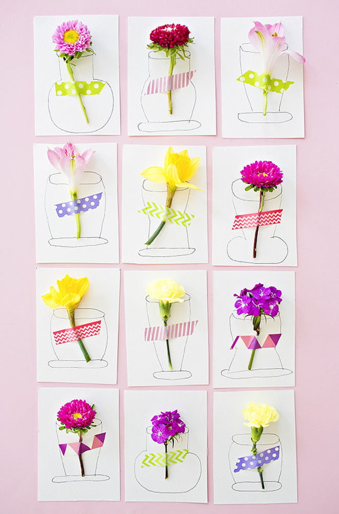 Mother's Day craft flower cards