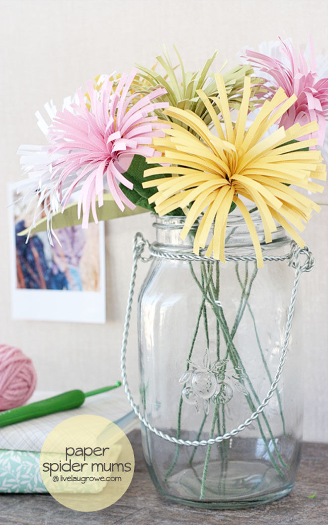 Paper flowers Mother's Day craft