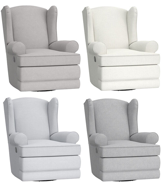 Pottery barn kids wingback glider recliner nursing chair colours