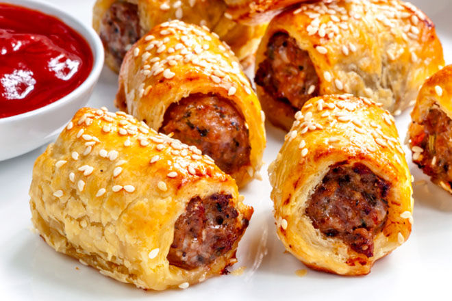 healthy sausage rolls recipe