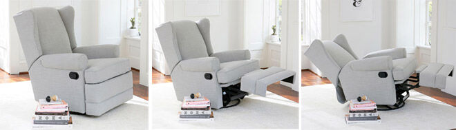 Pottery barn kids wingback glider best sale and recliner