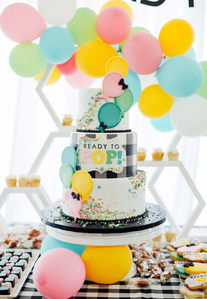 Ready to pop baby shower theme