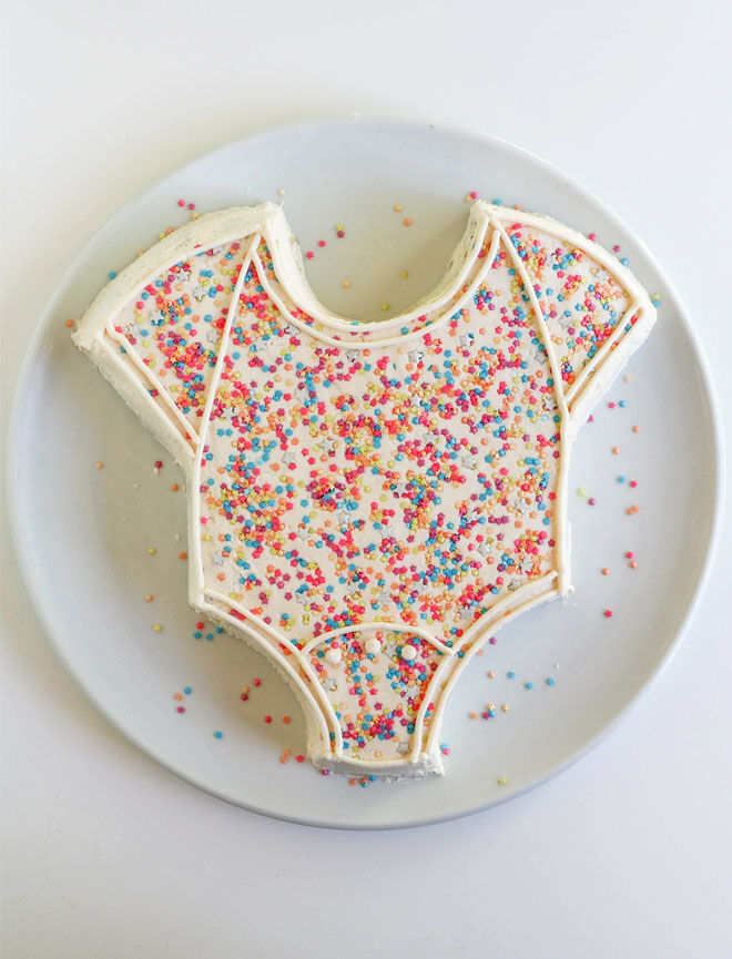 Baby onesie cake