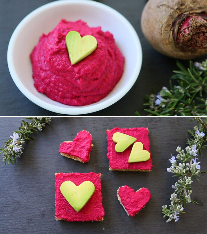 Beetroot dip for kids