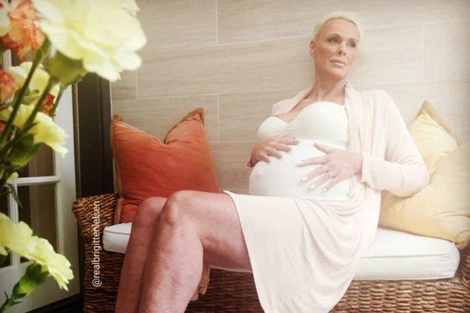 Brigitte Nielsen pregnant