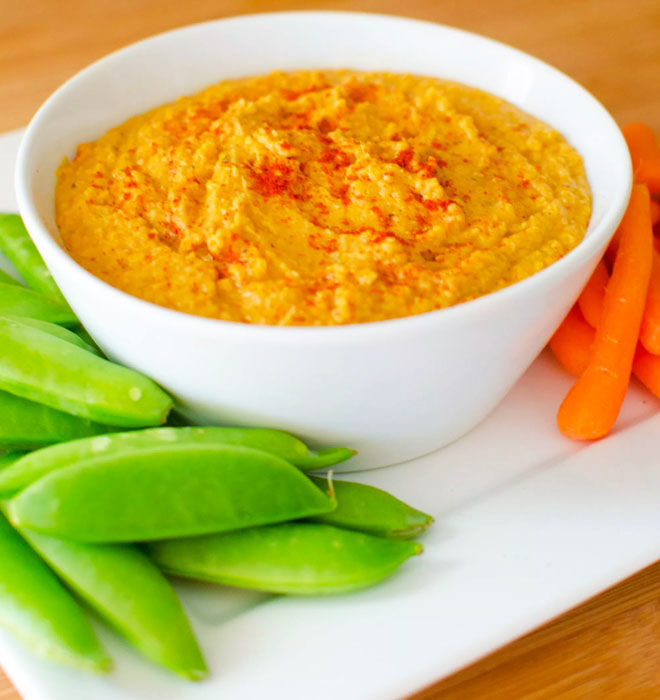 Sweet potato hummus for kids