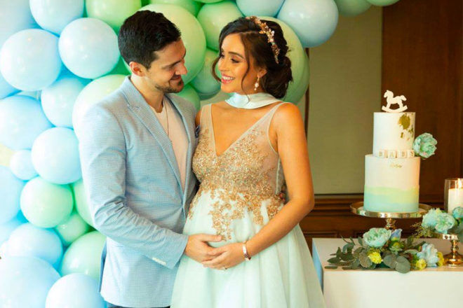 MKR's Zana Pali and Gianni Romano's pastel baby shower at the Langham Melbourne