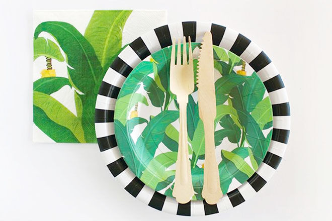 Safari baby shower tableware from Paper Eskimo