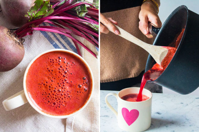 Warm beetroot juice