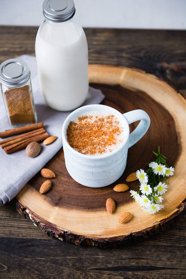 Spiced Hot Almond Milk Drink