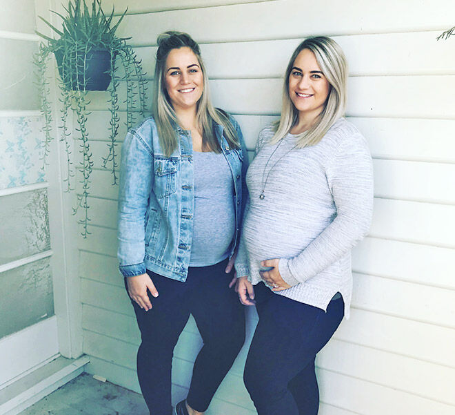 Twin sisters pregnant at same time