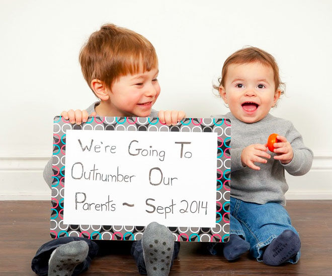 pregnancy announcements with siblings