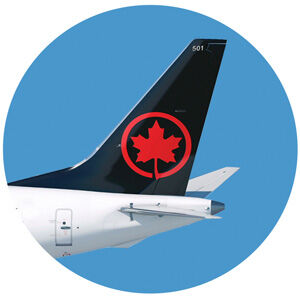 air canada tail wing