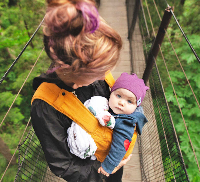Baby carrier for clingy baby
