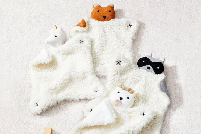 West Elm and Pottery Barn Kids Plush Animal Security Blankets | Mum's Grapevine