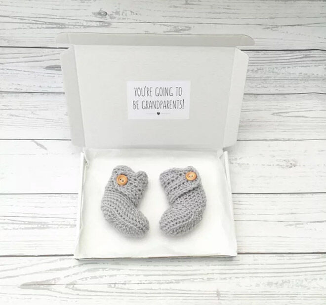 You're going to be grandparents booties