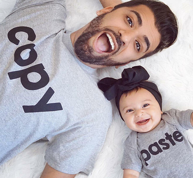 Father and shop daughter matching outfits