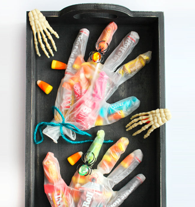 Halloween hands! A fun DIY for trick or treating