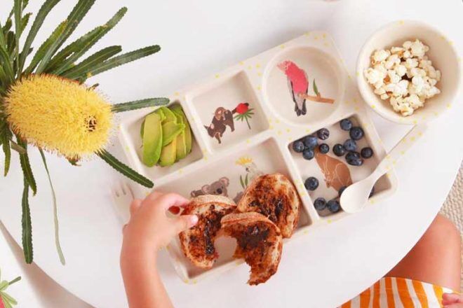 Divided plates for no-touch toddler meals | Mum's Grapevine
