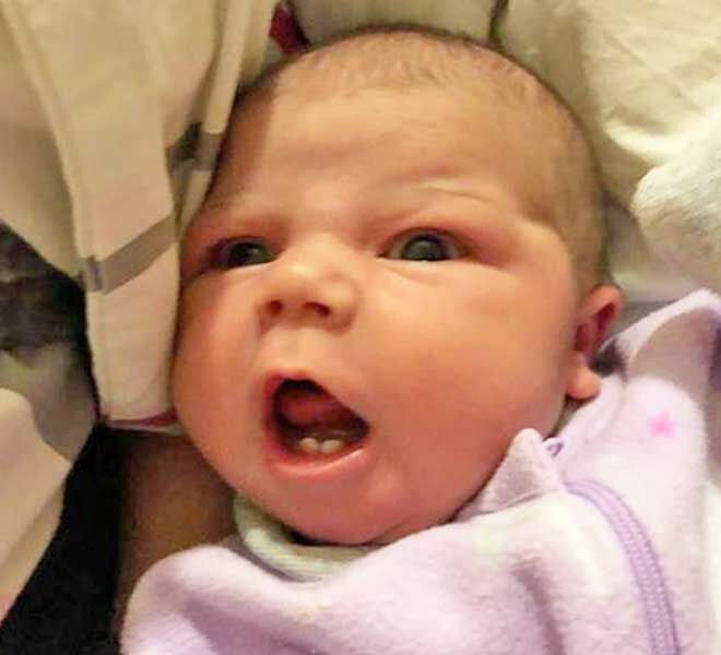 Newborn with teeth