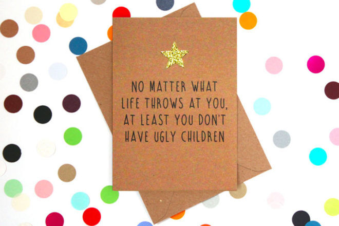 Funny father's day card, Bettie Confetti, Etsy