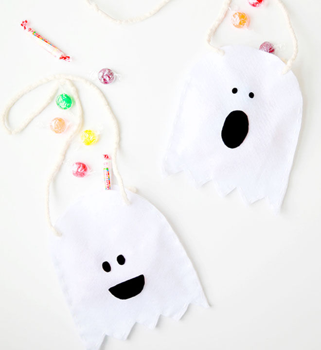 Halloween DIY ghost bags