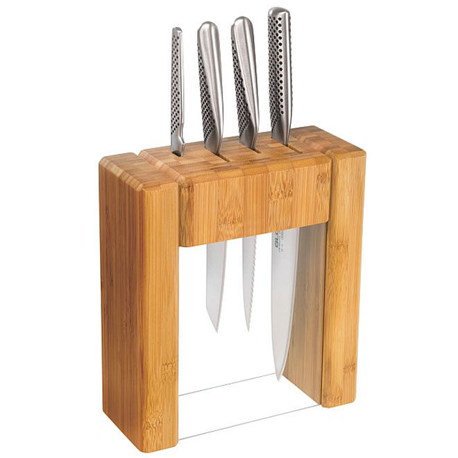 Gifts for Dad: Global Mini Ikasu 5pc knife block