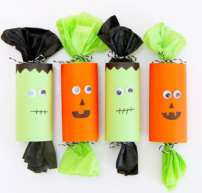 Halloween party poppers, DIY