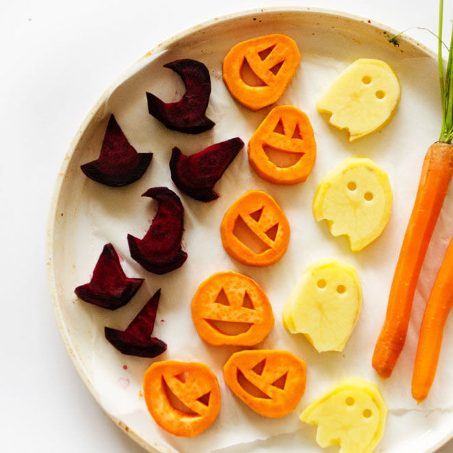 Halloween roasted vegetables