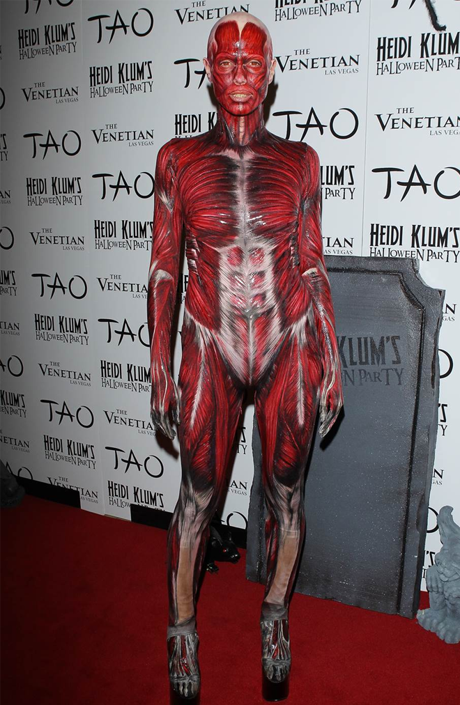 Heidi Klum Halloween meat costume