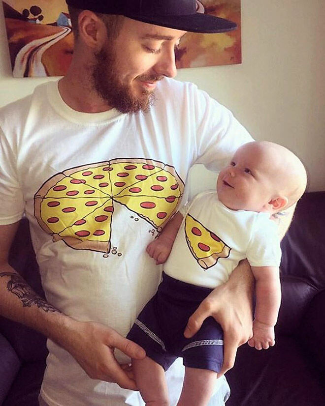 Pizza Slice Matchy Matchy Dad t-shirt etsy