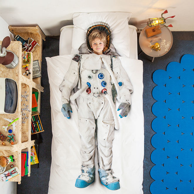 Snurk astronaut quilt set