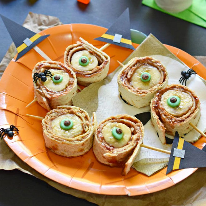 Spooky Halloween roll-ups