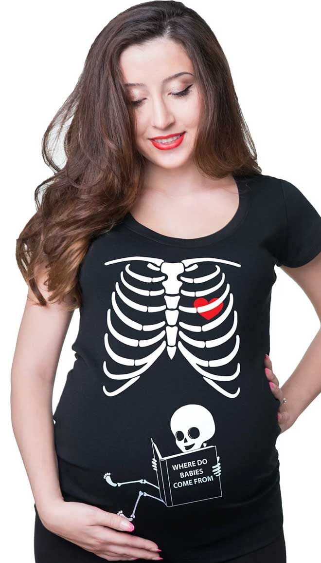 Where Do Babies Come From Halloween Maternity T-Shirt